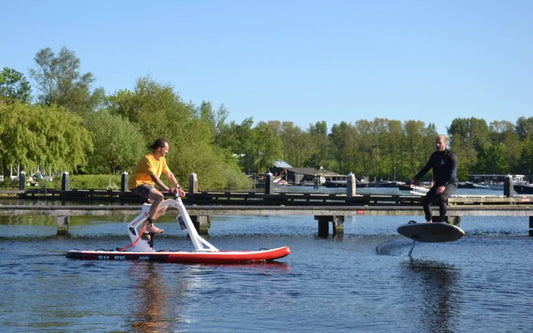Met Fiets SUP door de Amsterdamse grachten